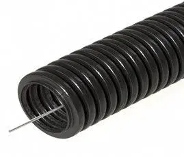 Труба гофрированная ПНД для защиты кабеля с протяжкой d25 (50 м)